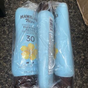 Lot Of 3 Hawaiian Tropic Everyday Active Lotion Sunscreen SPF 30, 8 fl oz